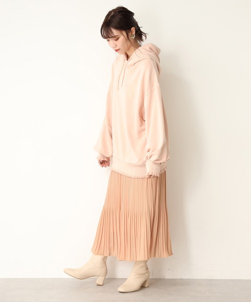 one after another NICE CLAUP（ワンアフターアナザーナイスクラップ）の「消しプリーツスカート（スカート・レディース・アイボリー/ホワイト系その他/ブラウン系その他/オレンジ・FREE）」の7枚目の写真