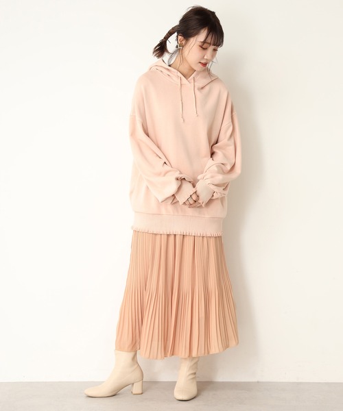 one after another NICE CLAUP（ワンアフターアナザーナイスクラップ）の「消しプリーツスカート（スカート・レディース・アイボリー/ホワイト系その他/ブラウン系その他/オレンジ・FREE）」の8枚目の写真