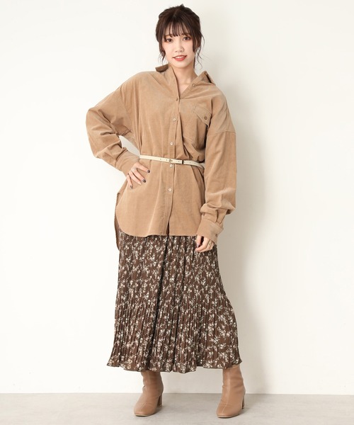 one after another NICE CLAUP（ワンアフターアナザーナイスクラップ）の「消しプリーツスカート（スカート・レディース・アイボリー/ホワイト系その他/ブラウン系その他/オレンジ・FREE）」の21枚目の写真