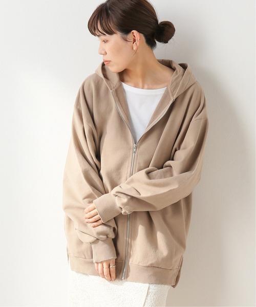 「Spick & Span」 ジップアップパーカー - ベージュ レディース Spick＆Span 「Spick & Span」 ジップアップパーカー FREE