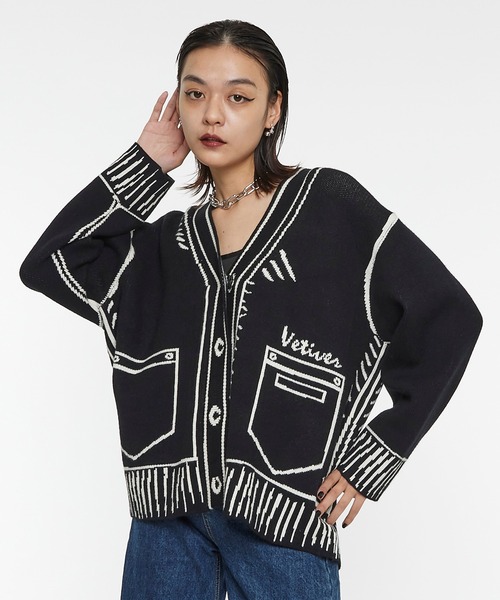 セール】【Narcissus】ロゴカーディガン（カーディガン/ボレロ