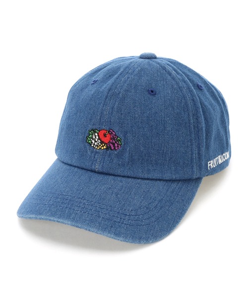 FRUIT OF THE LOOM（フルーツオブザルーム）の「FRUIT OF THE LOOM　LOGO EMB LOW CAP（キャップ・レディース・ホワイト/ブラック/ベージュ/パープル/レッド/サックスブルー/ピンク/インディゴブルー/グリーン/クリーム/ブラック系その他・FREE）」の9枚目の写真