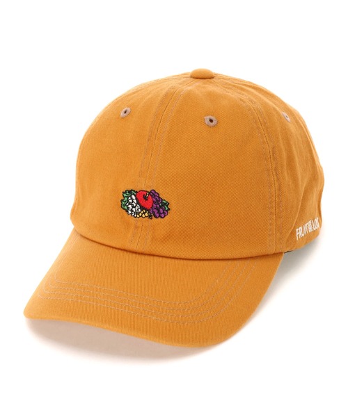 FRUIT OF THE LOOM（フルーツオブザルーム）の「FRUIT OF THE LOOM　LOGO EMB LOW CAP（キャップ・レディース・ホワイト/ブラック/ベージュ/パープル/レッド/サックスブルー/ピンク/インディゴブルー/グリーン/クリーム/ブラック系その他・FREE）」の6枚目の写真