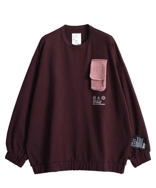 SHAREEF(シャリーフ)の「PATCH POCKET SWEAT(Tシャツ/カットソー・メンズ・ブルー系その他/ホワイト/バーガンディー/ブラック・1/3/2)」の4枚目の写真