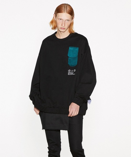 SHAREEF(シャリーフ)の「PATCH POCKET SWEAT(Tシャツ/カットソー・メンズ・ブルー系その他/ホワイト/バーガンディー/ブラック・1/3/2)」の3枚目の写真