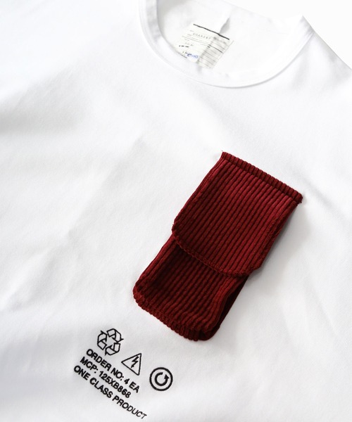 SHAREEF(シャリーフ)の「PATCH POCKET SWEAT(Tシャツ/カットソー・メンズ・ブルー系その他/ホワイト/バーガンディー/ブラック・1/3/2)」の18枚目の写真