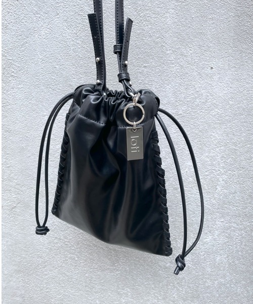 mystic（ミスティック）の「WEB限定　loti チャーム付き レースアップショルダー（ショルダーバッグ・レディース・アイボリー/ブラック/ブラウン・FREE/ONE SIZE）」の12枚目の写真