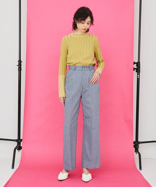 INella（イネラ）の「【INella(イネラ)】チェッカーニットトップス