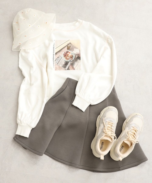 one after another NICE CLAUP（ワンアフターアナザーナイスクラップ）の「グリッター厚底スニーカー（スニーカー・レディース・オフホワイト/アイボリー・LL/S/M/L）」の13枚目の写真