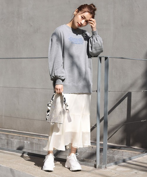 one after another NICE CLAUP（ワンアフターアナザーナイスクラップ）の「グリッター厚底スニーカー（スニーカー・レディース・オフホワイト/アイボリー・LL/S/M/L）」の16枚目の写真