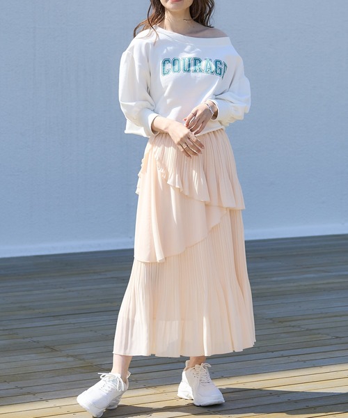 one after another NICE CLAUP（ワンアフターアナザーナイスクラップ）の「グリッター厚底スニーカー（スニーカー・レディース・オフホワイト/アイボリー・LL/S/M/L）」の20枚目の写真