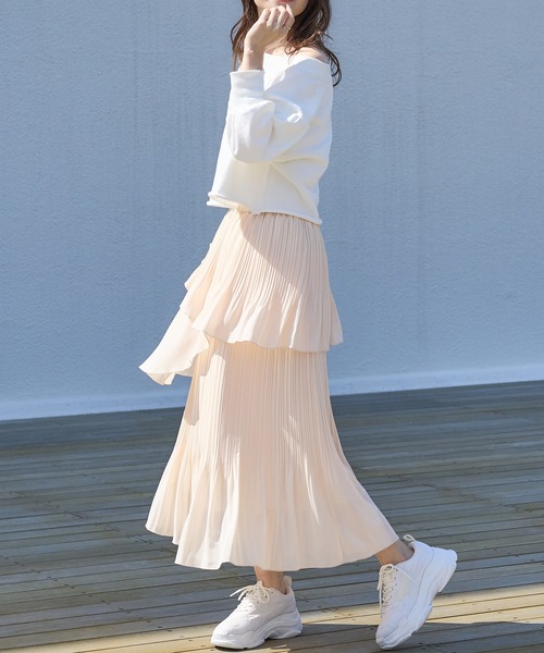 one after another NICE CLAUP（ワンアフターアナザーナイスクラップ）の「グリッター厚底スニーカー（スニーカー・レディース・オフホワイト/アイボリー・LL/S/M/L）」の21枚目の写真