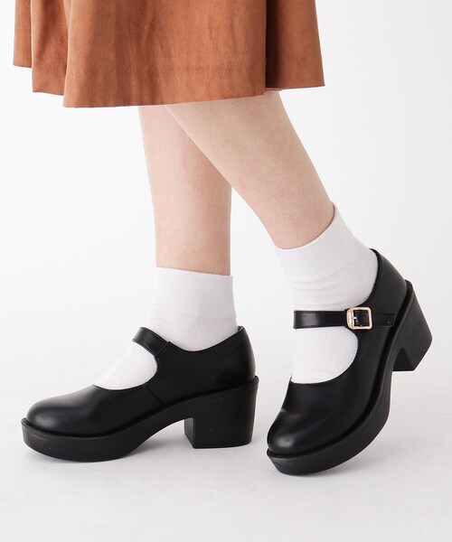 cs T&P(シーエスティーアンドピー)の「ストラップマニッシュ(パンプス・レディース・ブラック/ダークブラウン/ブラック系1・LL/S/M/L)」の9枚目の写真