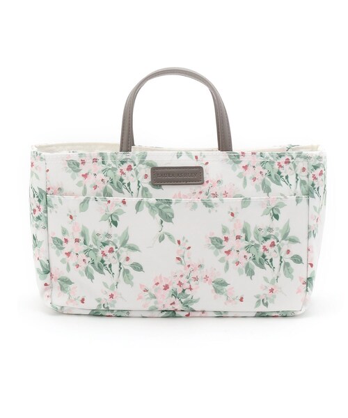 LAURA ASHLEY(ローラアシュレイ)の「フローラル横長トートバッグ(トートバッグ・レディース・ピンク系5/サックスブルー系/ホワイト系1・00)」の2枚目の写真