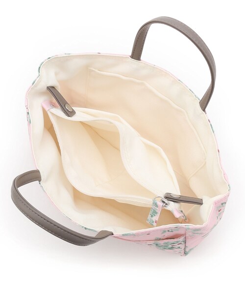 LAURA ASHLEY(ローラアシュレイ)の「フローラル横長トートバッグ(トートバッグ・レディース・ピンク系5/サックスブルー系/ホワイト系1・00)」の7枚目の写真
