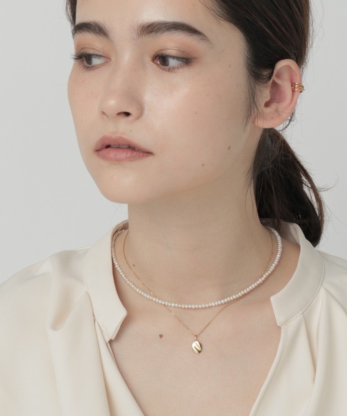 PAS TIERRA（パティエラ）の「[Maris] パールネックレス（ネックレス・レディース・イエローゴールド・FREE）」の6枚目の写真