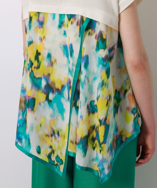 LOVELESS(ラブレス)の「マーブルコンビカットソー(Tシャツ/カットソー・レディース・オフホワイト/ネイビー・34/36)」の4枚目の写真