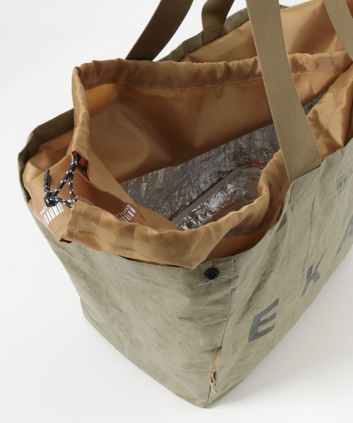 EKAL（エカル）の「『別注』 WEEKEND(ER)×EKAL　GROCERY COOL BAG（ハンドバッグ・メンズ・カーキ/グレー系その他・FREE）」の7枚目の写真