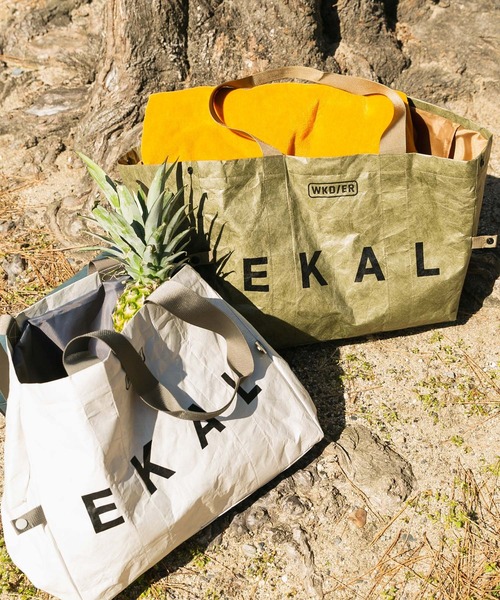 EKAL（エカル）の「『別注』 WEEKEND(ER)×EKAL　GROCERY COOL BAG（ハンドバッグ・メンズ・カーキ/グレー系その他・FREE）」の8枚目の写真