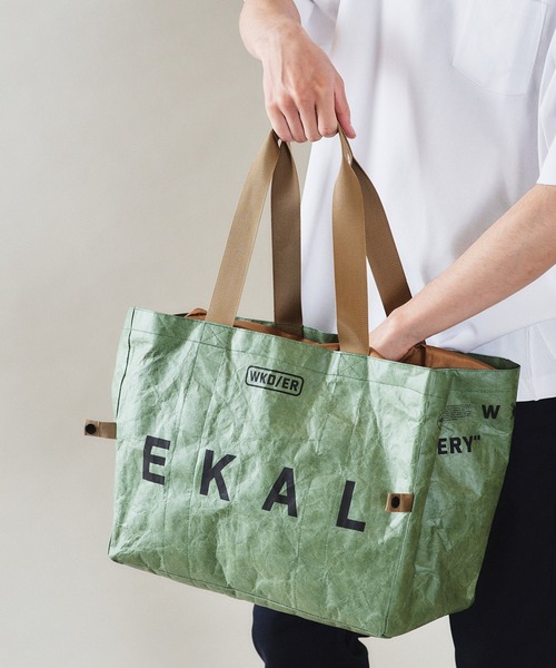EKAL（エカル）の「『別注』 WEEKEND(ER)×EKAL　GROCERY COOL BAG（ハンドバッグ・メンズ・カーキ/グレー系その他・FREE）」の22枚目の写真