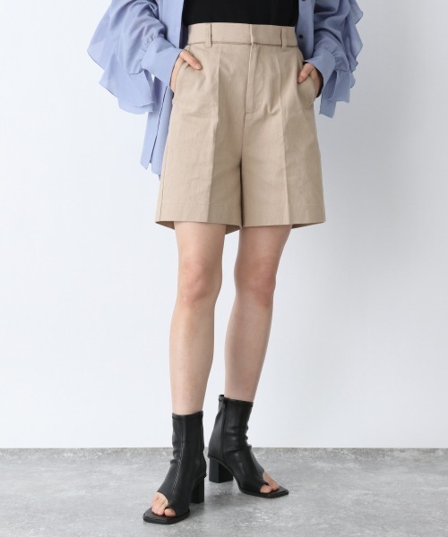 JEANASIS（ジーナシス）の「パイピングショートパンツ/942181（その他パンツ・レディース・ダークブラウン/ライトベージュ/キャメル・FREE）」の3枚目の写真
