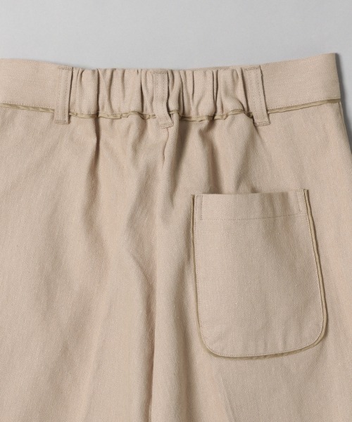 JEANASIS（ジーナシス）の「パイピングショートパンツ/942181（その他パンツ・レディース・ダークブラウン/ライトベージュ/キャメル・FREE）」の7枚目の写真
