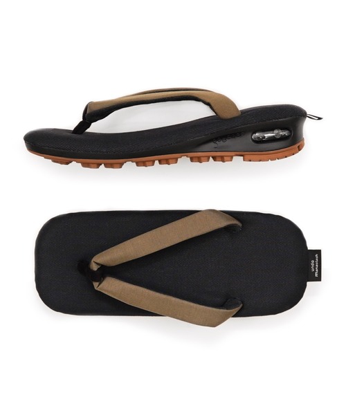 goyemon（ゴエモン）の「MANASTASH × GOYEMON/マナスタッシュ × ゴエモン　UNDA LIGHT "HEMP"　雲駄　ウンダライト ヘンプ/ サンダル / 57182894（サンダル・メンズ・ブラック/タン・MEDIUM）」の2枚目の写真