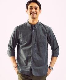 green label relaxing（グリーンレーベルリラクシング）の「CSM イージーリネン ボタンダウン 7分袖 シャツ（シャツ/ブラウス・メンズ）」