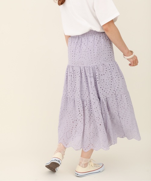 sakishimatokyo（サキシマトーキョー）の「【ZOZO限定】サキシマamp「コットンレースティアードスカート」（スカート・レディース・ホワイト/ブラック/パープル/ブラウン・FREE）」の21枚目の写真