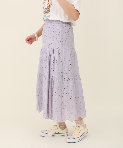 sakishimatokyo（サキシマトーキョー）の「【ZOZO限定】サキシマamp「コットンレースティアードスカート」（スカート・レディース・ホワイト/ブラック/パープル/ブラウン・FREE）」の13枚目の写真