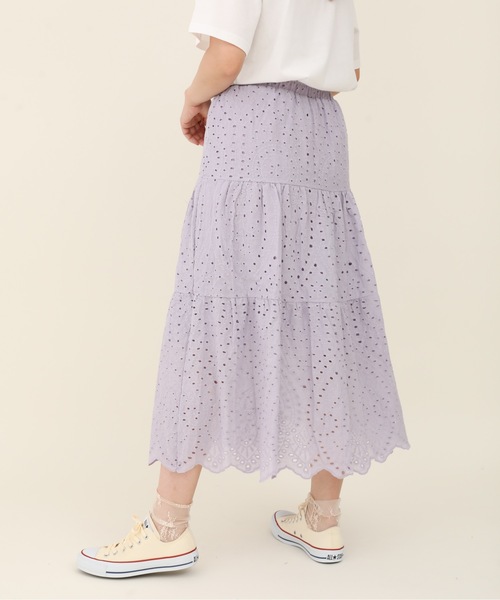 sakishimatokyo（サキシマトーキョー）の「【ZOZO限定】サキシマamp「コットンレースティアードスカート」（スカート・レディース・ホワイト/ブラック/パープル/ブラウン・FREE）」の10枚目の写真