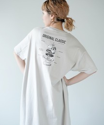 バックプリントＴシャツワンピース