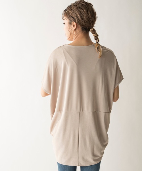 MILLION CARATS（ミリオンカラッツ）の「【STYLE4】フロントドレープカットソー（Tシャツ/カットソー・レディース・ブラック/ベージュ・FREE）」の11枚目の写真