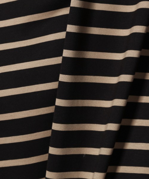 HARE（ハレ）の「BIGボーダーカットソー(HARE)（Tシャツ/カットソー・メンズ・オフホワイト/ブラウン/ブラック・FREE）」の17枚目の写真