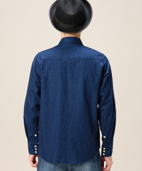 BEAUTY&YOUTH UNITED ARROWS（ビューティーアンドユースユナイテッドアローズ）の「＜SHUTTLE NOTES＞ HB/INDIGO WSTN/シャツ（シャツ/ブラウス・メンズ・ネイビー・SMALL/MEDIUM/LARGE）」の2枚目の写真