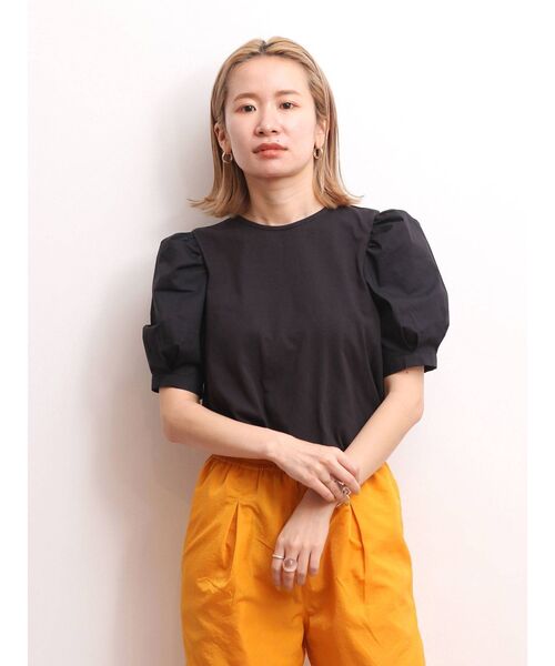 Ungrid（アングリッド）の「【WEB限定】パワショルパフスリーブTee（Tシャツ/カットソー・レディース・ブラック/オフホワイト/グリーン系その他・FREE）」の12枚目の写真