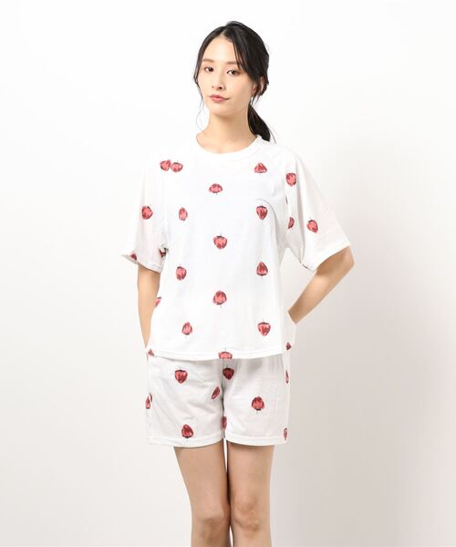 MAISON DE THERESE（メゾン ド テレーズ）の「パジャマ（ルームウェア/パジャマ・レディース・ブルー/ホワイト/C・L/XL/M）」の2枚目の写真