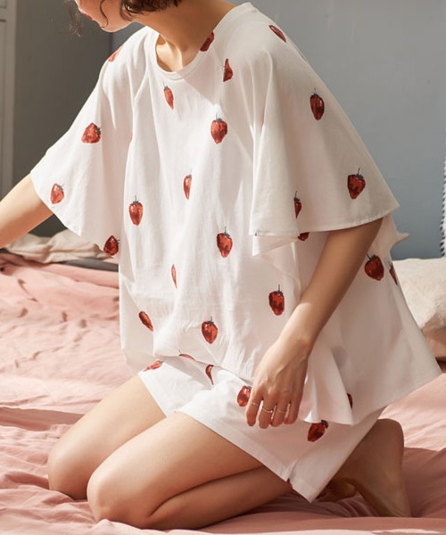 MAISON DE THERESE（メゾン ド テレーズ）の「パジャマ（ルームウェア/パジャマ・レディース・ブルー/ホワイト/C・L/XL/M）」の10枚目の写真