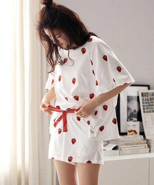 MAISON DE THERESE（メゾン ド テレーズ）の「パジャマ（ルームウェア/パジャマ・レディース・ブルー/ホワイト/C・L/XL/M）」の16枚目の写真