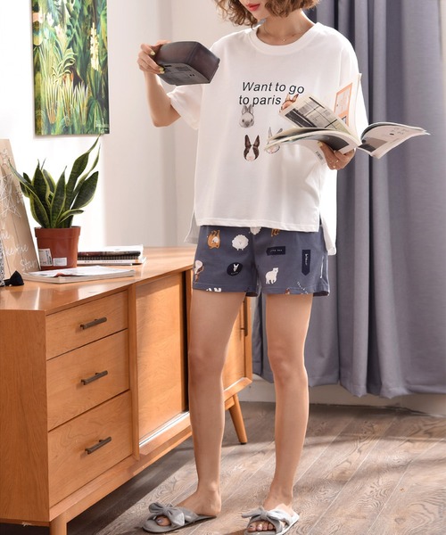 MAISON DE THERESE（メゾン ド テレーズ）の「パジャマ（ルームウェア/パジャマ・レディース・ブルー/ホワイト/C・L/XL/M）」の22枚目の写真