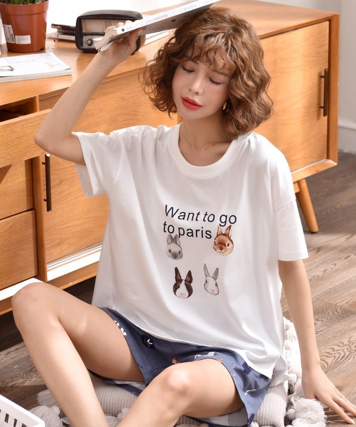 MAISON DE THERESE（メゾン ド テレーズ）の「パジャマ（ルームウェア/パジャマ・レディース・ブルー/ホワイト/C・L/XL/M）」の20枚目の写真