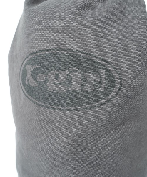 X-girl（エックスガール）の「EASY BACKPACK（バックパック/リュック・レディース・ホワイト/チャコール・ONE SIZE）」の5枚目の写真