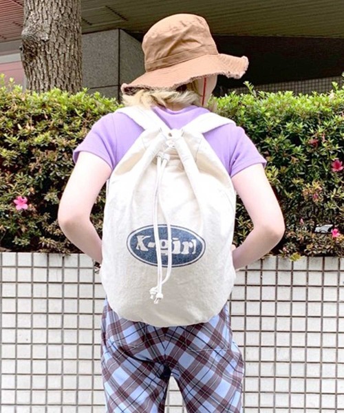 X-girl（エックスガール）の「EASY BACKPACK（バックパック/リュック・レディース・ホワイト/チャコール・ONE SIZE）」の20枚目の写真