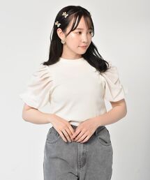 ems excite | 袖パワショルリブカットソー(Tシャツ/カットソー)