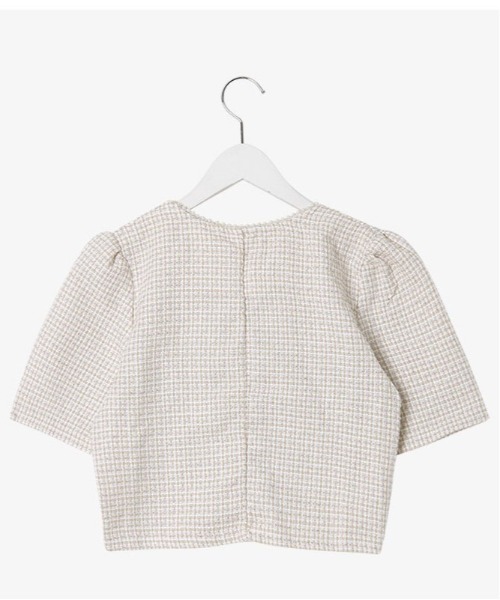 SONA（ソナ）の「SONYUNARA 真珠ボタンツイードカーディガン（カーディガン/ボレロ・レディース・ベージュ/スカイブルー/ピンク・FREE）」の20枚目の写真