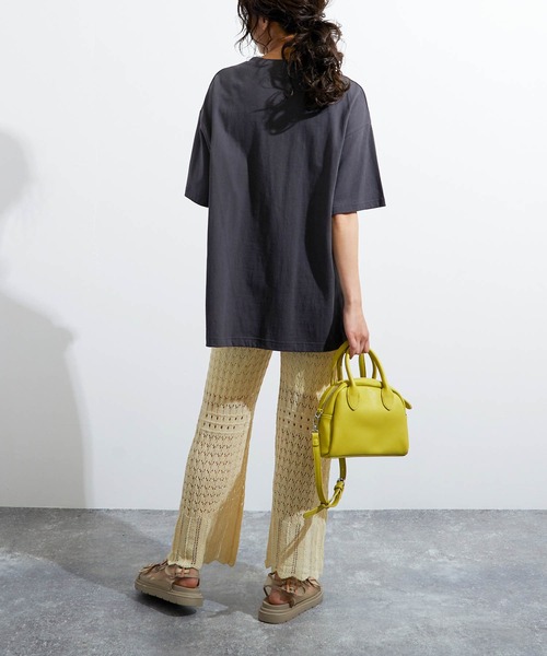 Lala パンツ その他パンツborn ララボーン のファッション Lalaborn クロシェ編み透かしニットパンツ その他パンツ Lala