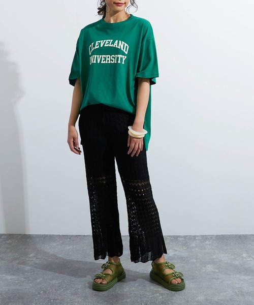 パンツ その他パンツ Lalalalaborn クロシェ編み透かしニットパンツ その他パンツ Lala Born ララボーン のファッション