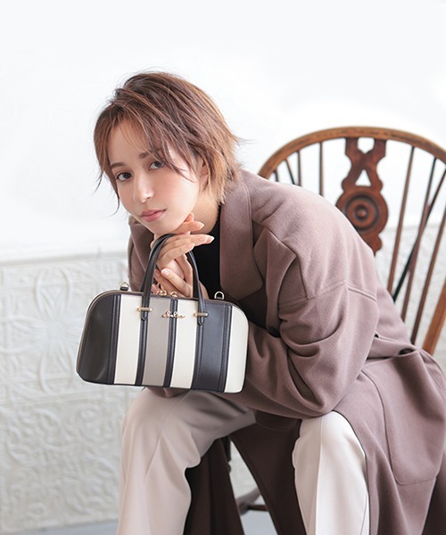 Clelia（クレリア）の「2wayマルチカラーミニハンドバッグ（ハンドバッグ・レディース・ラベンダー/ブラウン系その他/パープル系その他/ピンク系その他・ONE SIZE）」の2枚目の写真