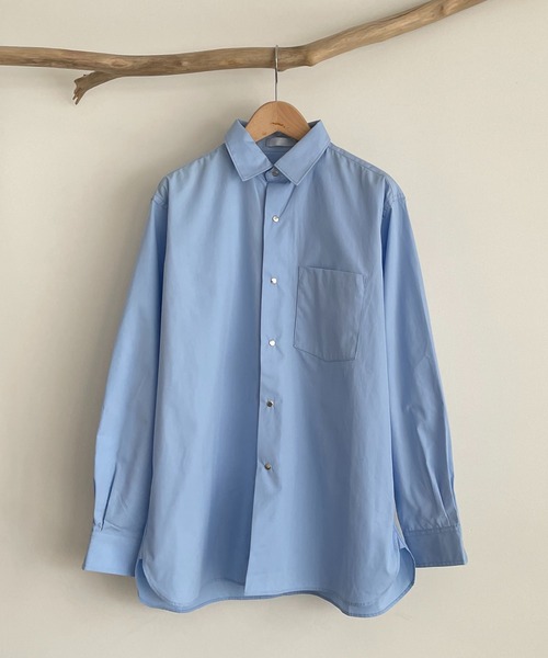 CANAL JEAN（キャナルジーン）の「RCW BLUE LABEL(ブルーレーベル) "OCEANS BIRDS STREETS"ルーズシャツ（シャツ/ブラウス・レディース・ホワイト/ブルー・38）」の15枚目の写真