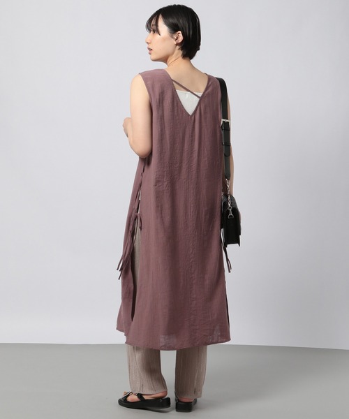 PAGEBOY(ページボーイ)の「サイドリボンノースリワンピース(ワンピース・レディース・ブラック/ブラウン系その他・FREE)」の1枚目の写真